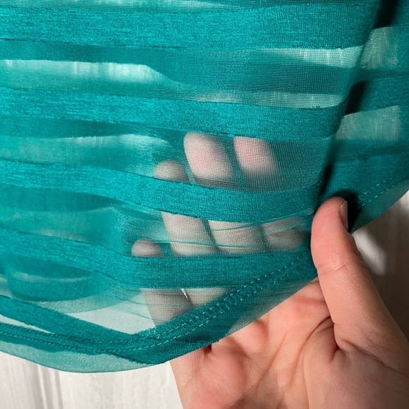 Apt 9 - Roll Sleeve Burn Out Tee - Picture 3 of 5